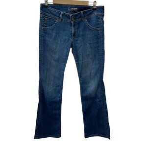 Hudson Y2K Signature Boot Cut W170DIX Flap Pocket Denim Jeans Mid Rise Womens 30